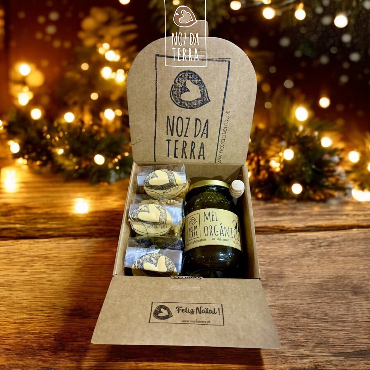 Cabaz Noz da Terra com produtos selecionados