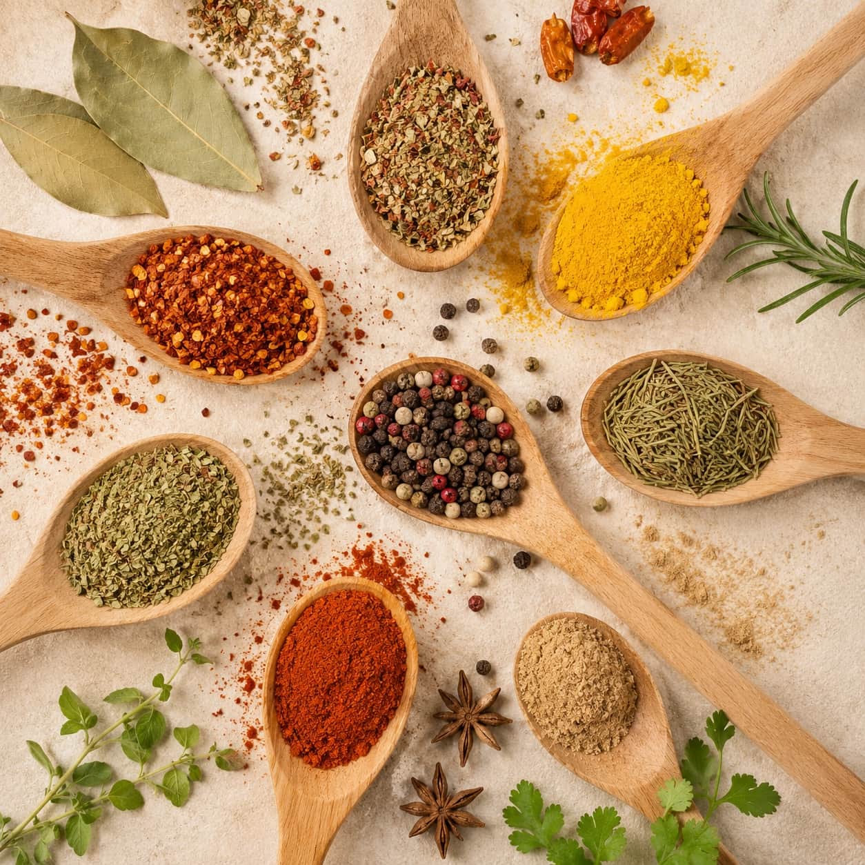 Especiarias, Ervas Aromáticas, e Temperos. É cor, aroma e sabor. De qual gosta mais?