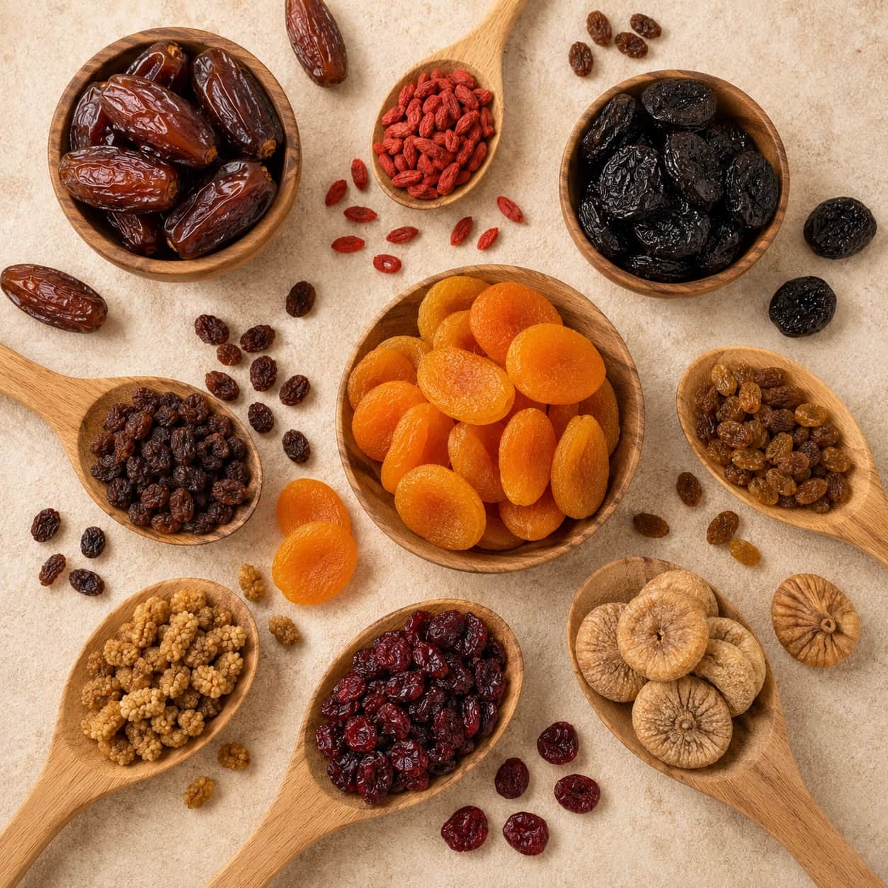 Frutos desidratados mas com todo o sabor original. Qual vai escolher?